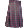 BURGUNDY PLAID SKIRT (3443)