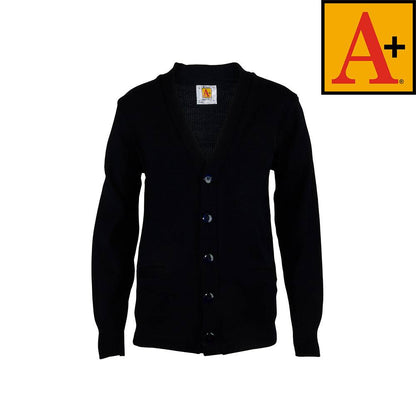 DISCOVERY V NECK CARDIGAN W/LOGO (6300DISC)