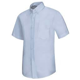 DISCOVERY SHORT SLEEVE LIGHT BLUE OXFORD W/LOGO (8061DISC)